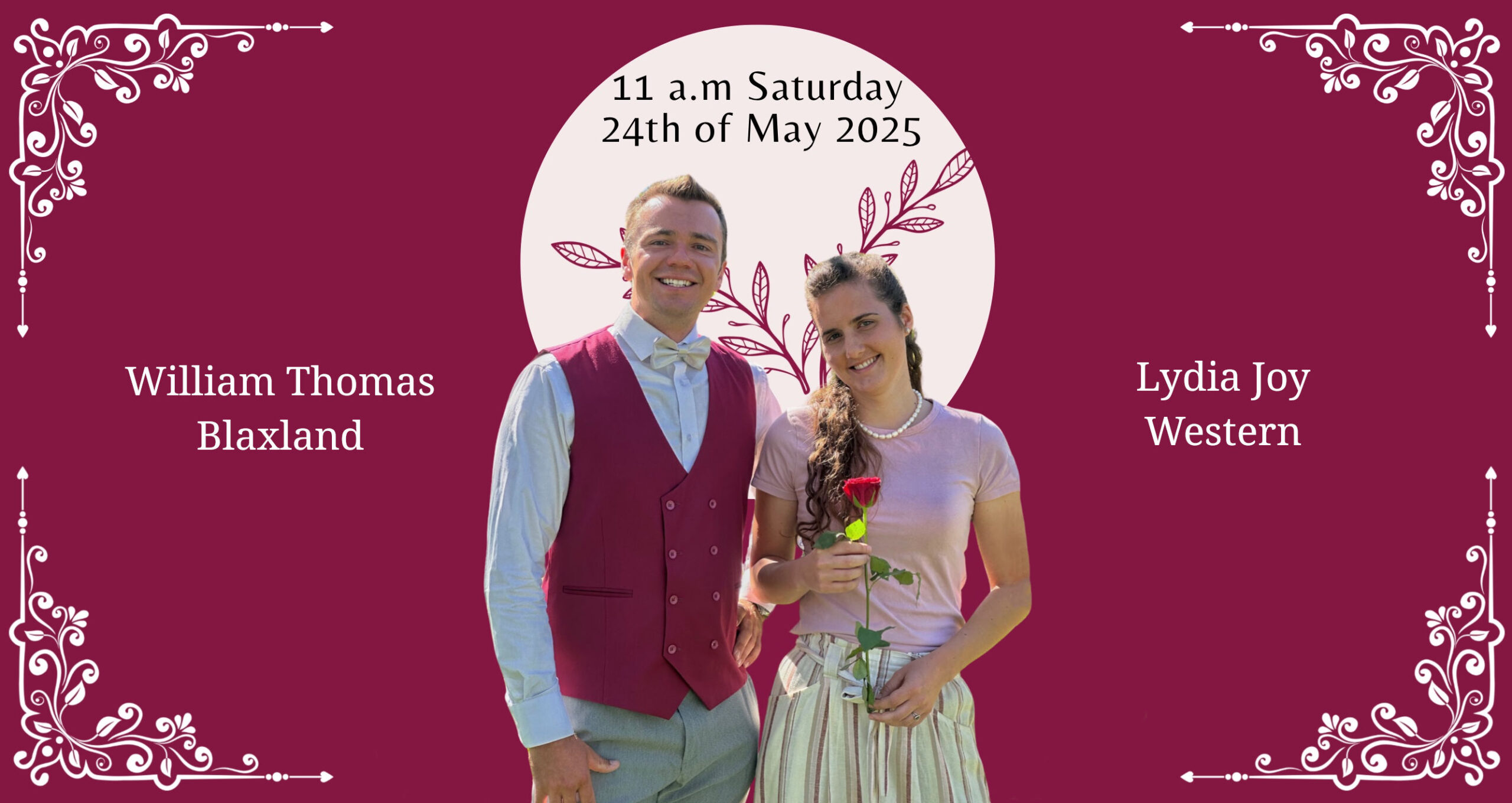 Wedding: Lydia Western to William Blaxland